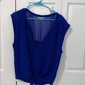 American Eagle Blue Sheer Top!